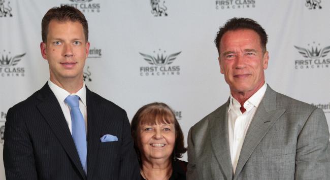 With JT & Movie Star, Ex California Governor, Arnold Schwarzenegger